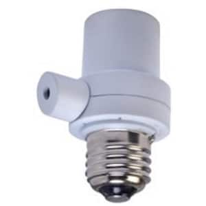 150-Watt Dusk to Dawn Photocell Light Socket Control, White