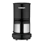 Cuisinart 4-Cup Black Drip Coffee Maker with Stainless Steel