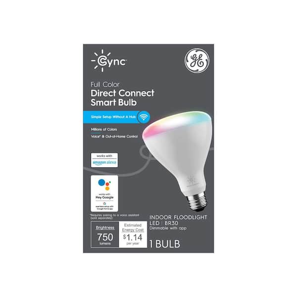 65-Watt BR30 LED EQ 2700K Color Changing Smart Flood Light Bulb 1-Pack