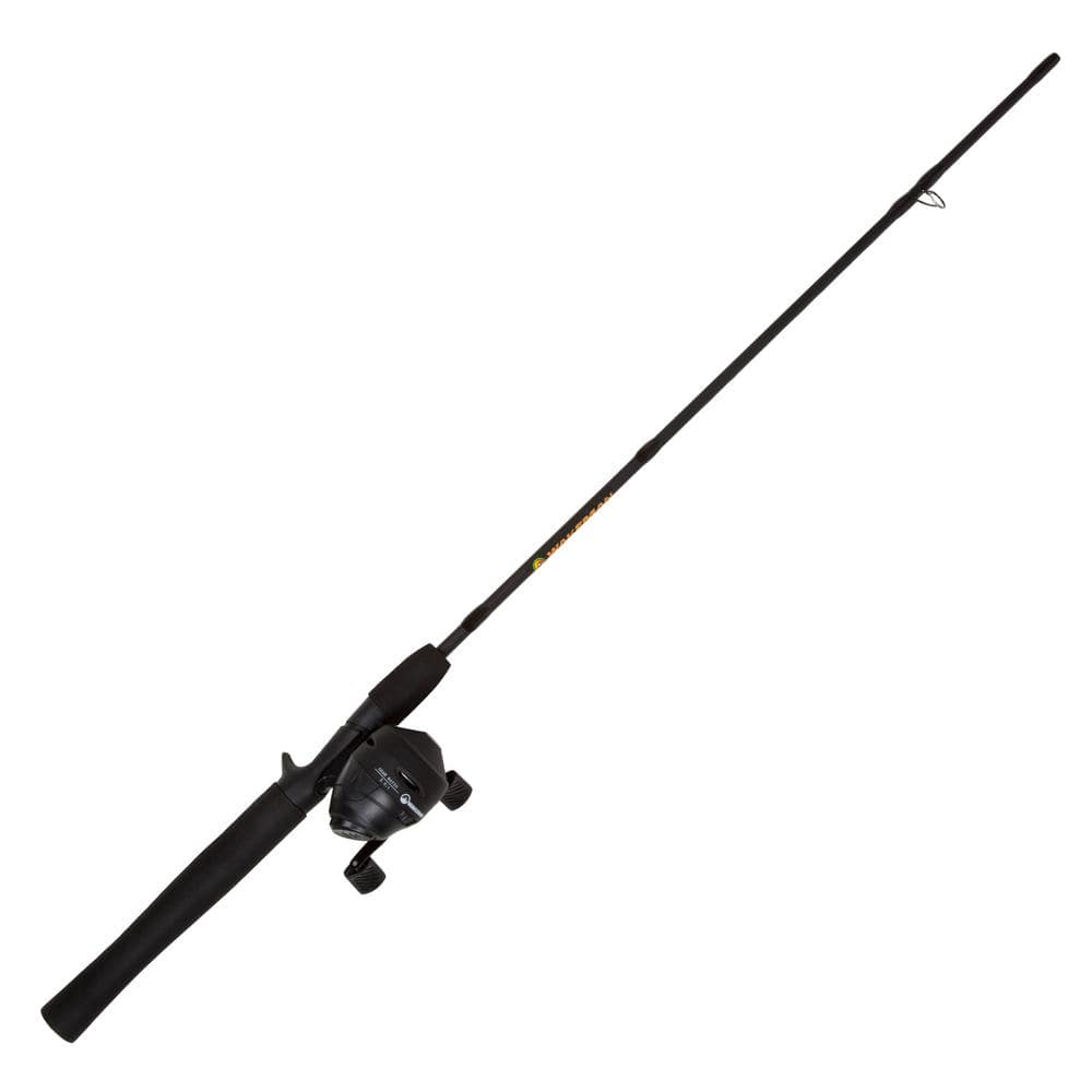 Wakeman Outdoors Swarm Series Spincast Rod and Reel Combo in Blackout