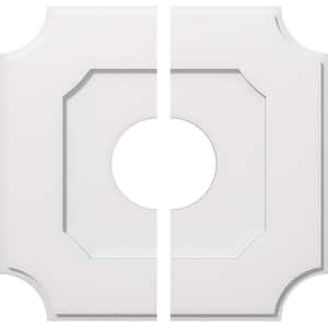 1 in. P X 14-1/4 in. C X 24 in. OD X 7 in. ID Locke Architectural Grade PVC Contemporary Ceiling Medallion, Two Piece