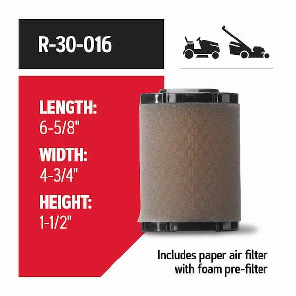 Air Filter for Riding Mowers, Fits Premium OHV Engine 382cc and 439cc and MTD Engine Model 7T84JU