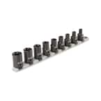 TEKTON 1/2 in. Drive External Star Impact Socket Set (9-Piece) (E10-E24 ...
