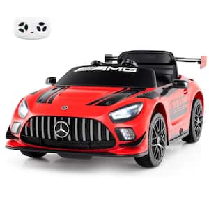 Ride on Car Licensed Mercedes-AMG GT3 Kids Car with Remote Control 3 Speeds Red