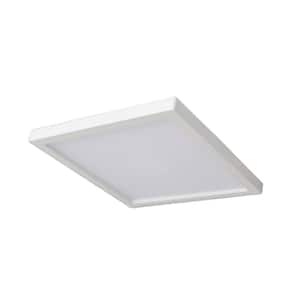 7 in. Light Square White Integrated LED Flush Mount Soft White
