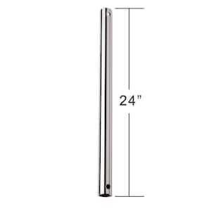 24 in. Polished Nickel Extension Downrod