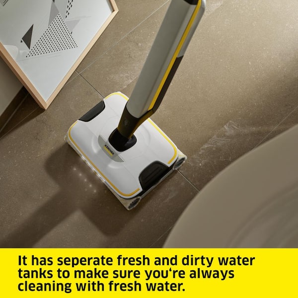 Karcher FC5 Hard Floor Cleaner - Yellow - Sweeper and Mop deals in One Electric