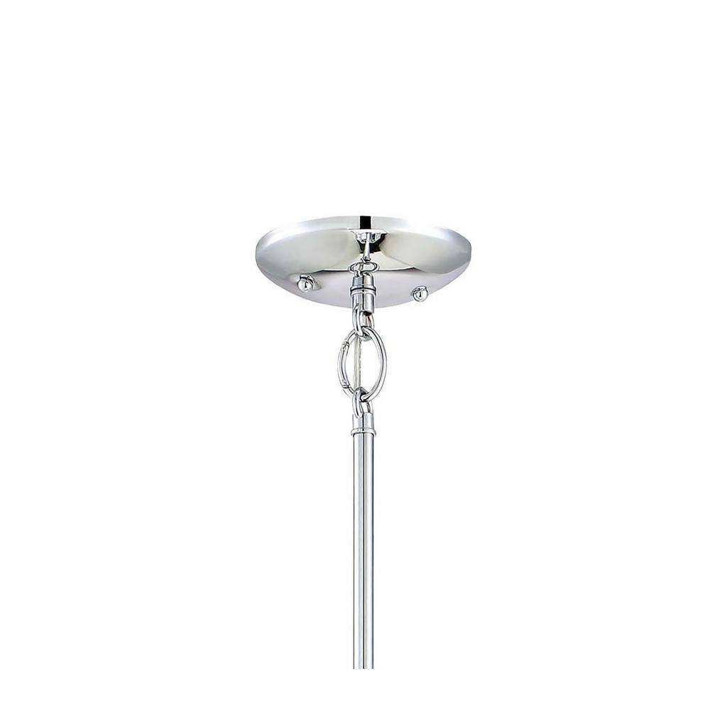 Isabella's Crown Chrome Mini Pendant with Clear Crystal Accents
