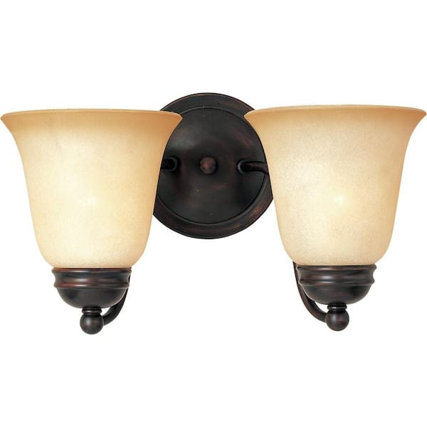 Maxim Lighting Basix 2-Light Oil-Rubbed Bronze Sconce