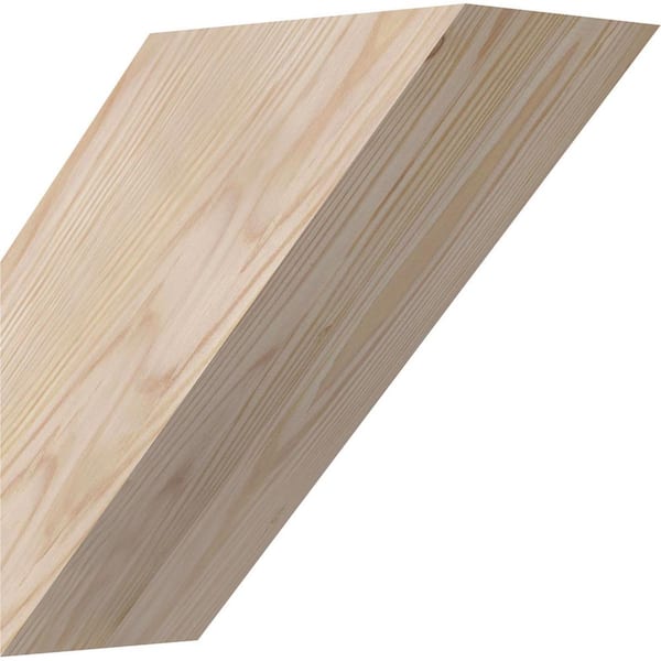 Ekena Millwork 5 1/2"W x 12"D x 12"H Traditional Smooth Knee Brace, Douglas Fir