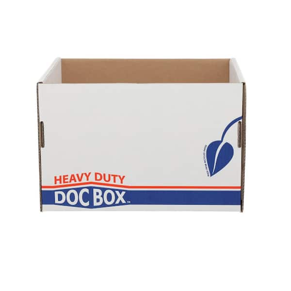 15 in. L x 10 in. W x 12 in. D Document Box 3-Pack