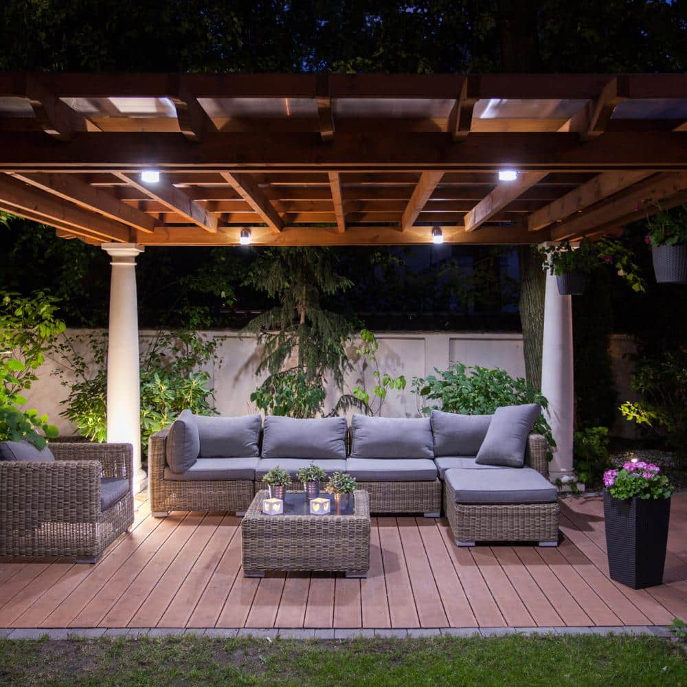 Gray Rectangular Outdoor LED Photocontrol Sensor