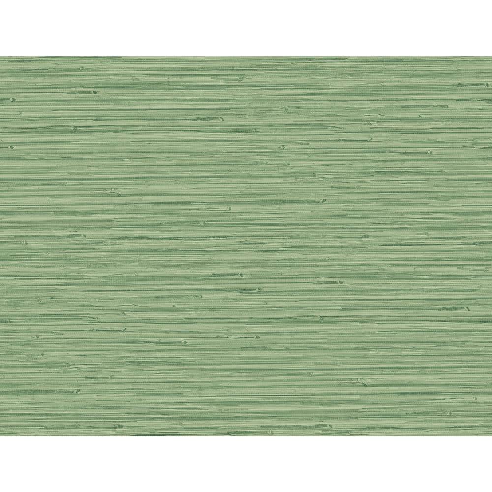 AStreet Prints Rushmore Green Faux Grass Cloth Vinyl NonPasted