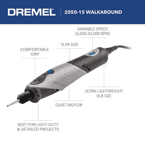 Dremel 2050-30 Stylo+ Versatile Craft Rotary Tool Kit with 30 Accessories,  Ideal for Wood Carving, Glass Etching, Jewelry Making and More Craft  Projects 
