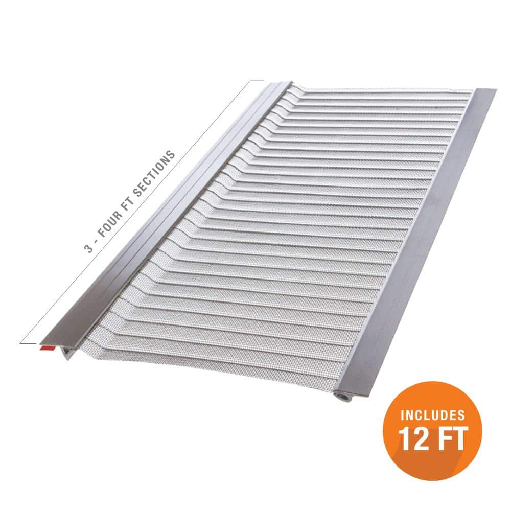 5 Mill Finish EZ Smooth Flow Gutter Guard 4' long 50 pcs. per box