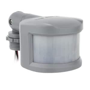 Weatherproof Motion Security Floodlight Sensor in Gray