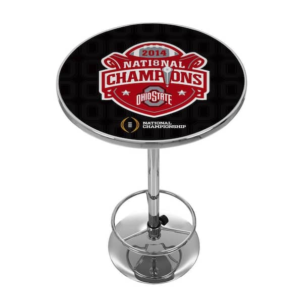 Trademark OSU National Champions Chrome Pub/Bar Table