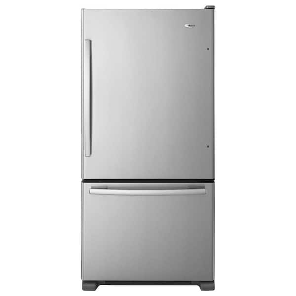 Amana 18 cu. ft. Bottom Freezer Refrigerator in Stainless Steel
