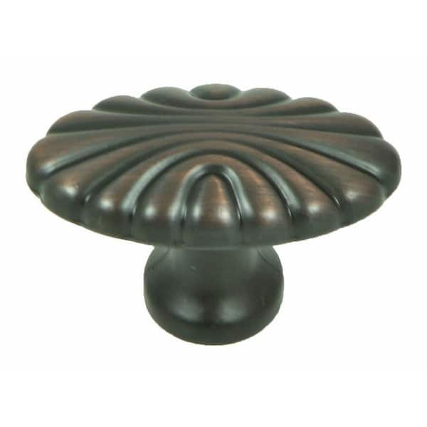 Stone Mill Hardware Tuscany 1-5/8 in. Oil Rubbed Bronze Oval Cabinet Knob (10-Pack)