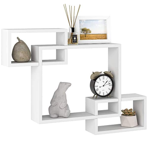 Unbranded 26.5 in. W x 4 in. D Cube Floating Decorative Wall Shelf
