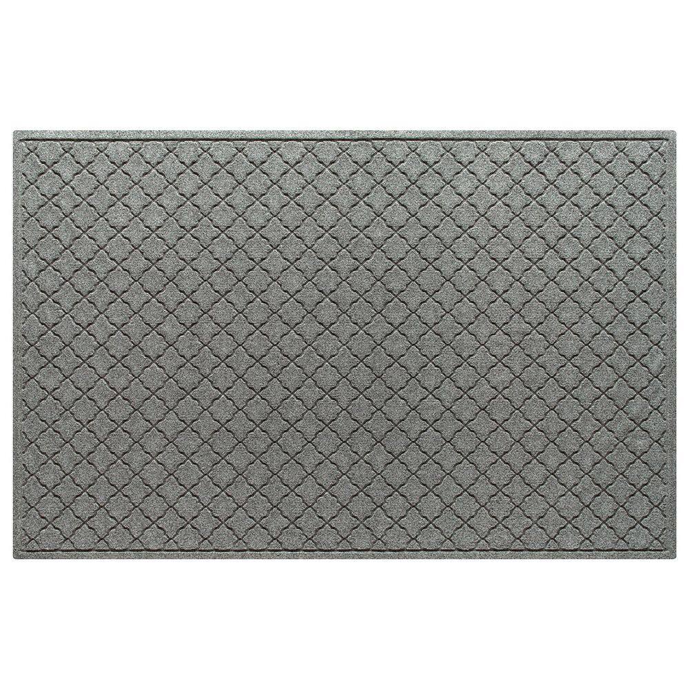 Waterhog Cordova 45 in. x 70 in. PET Polyester Indoor Outdoor Mat Medium Gray price history on PriceWatchPro