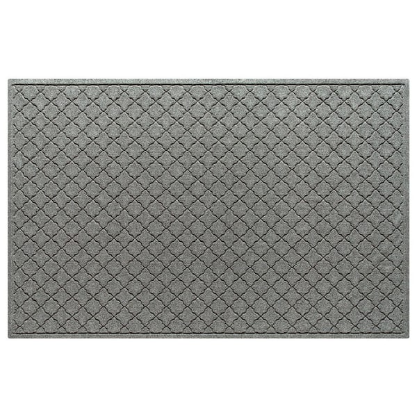 Waterhog Cordova 45 in. x 70 in. PET Polyester Indoor Outdoor Mat Medium Gray