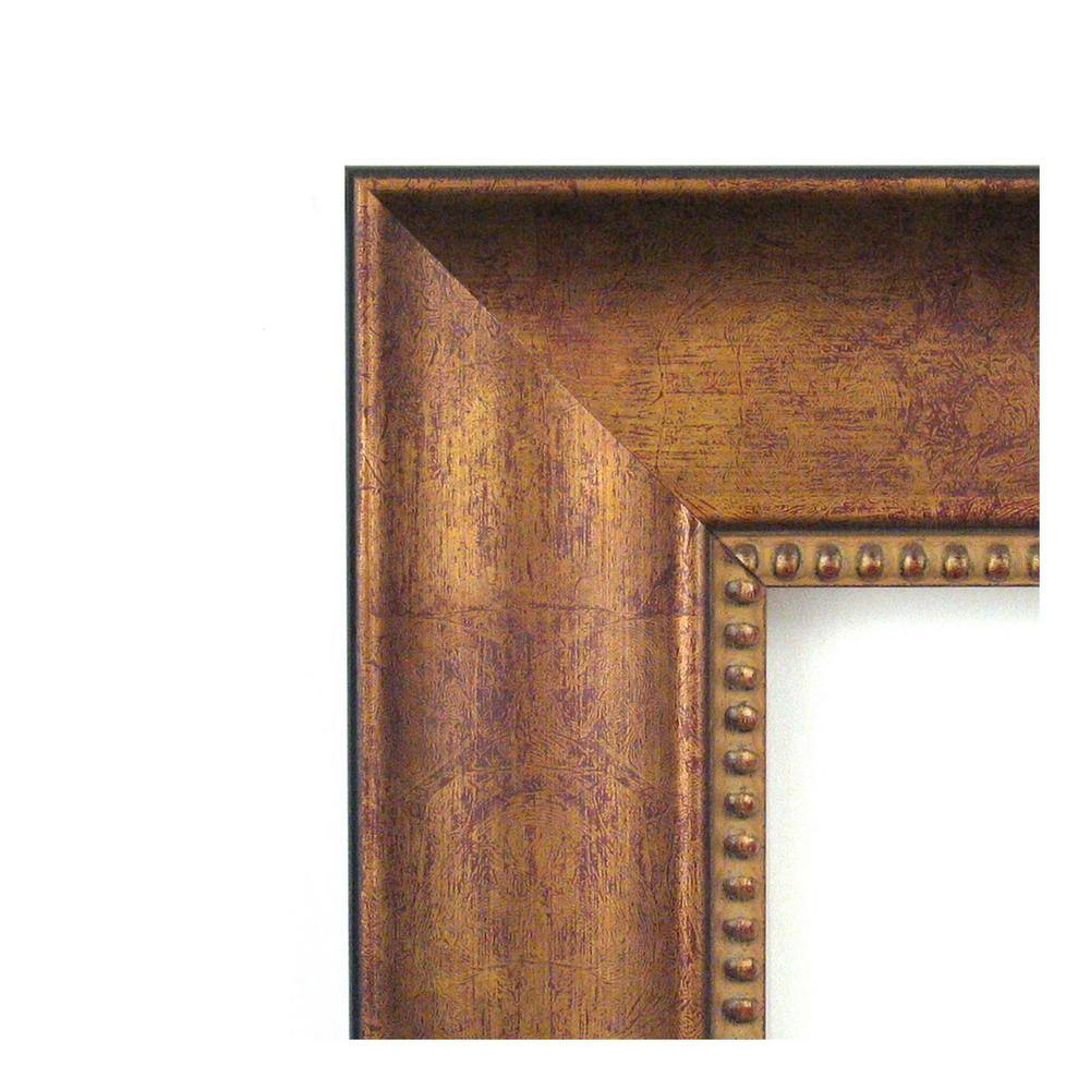 Manhattan Bronze Beveled Wood Framed Bathroom Vanity Mirror