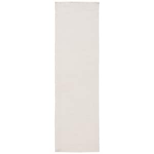 Vermont Ivory 2 ft. x 8 ft. Solid Color Runner Rug