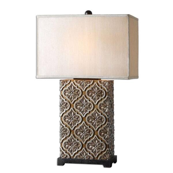 Global Direct 30.5 in. Curino Golden Bronze Table Lamp