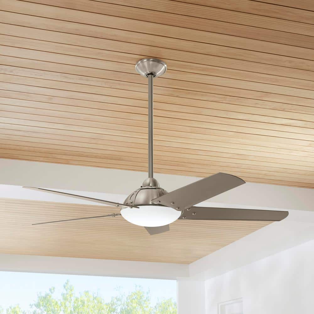 Home Decorators Collection Draper 54 in. Outdoor LED Brushed