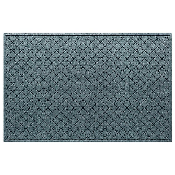 Waterhog Cordova 45 in. x 70 in. PET Polyester Indoor Outdoor Mat Bluestone