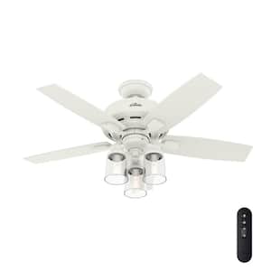 Bennett 44 in. Indoor Fresh White Ceiling Fan with Light Kit and Remote Control