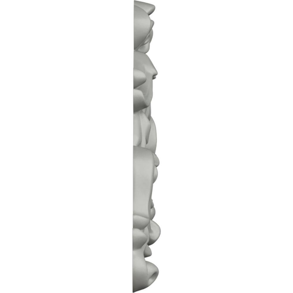 Primed Polyurethane Decorative Floral Wall Onlay