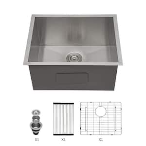 23 in. x 18 in. x 12 in. Single Bowl Undermount Laundry/Utility Sink with Accessories (Sink only)