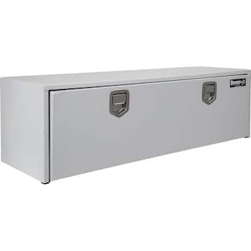 18 in. x 18 in. x 60 in. White Steel Underbody Truck Tool Box