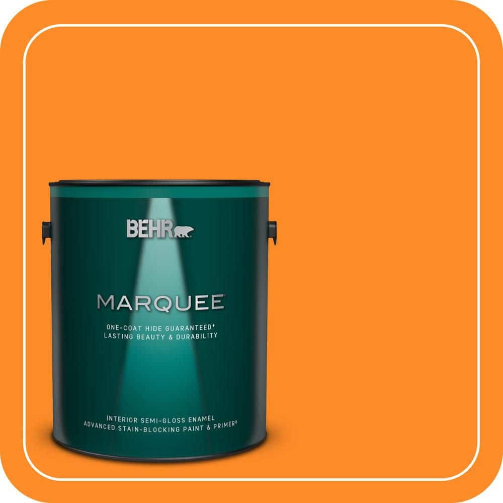 1 gal. #S-G-280 Mango Madness Semi-Gloss Enamel Interior Paint & Primer price history on PriceWatchPro