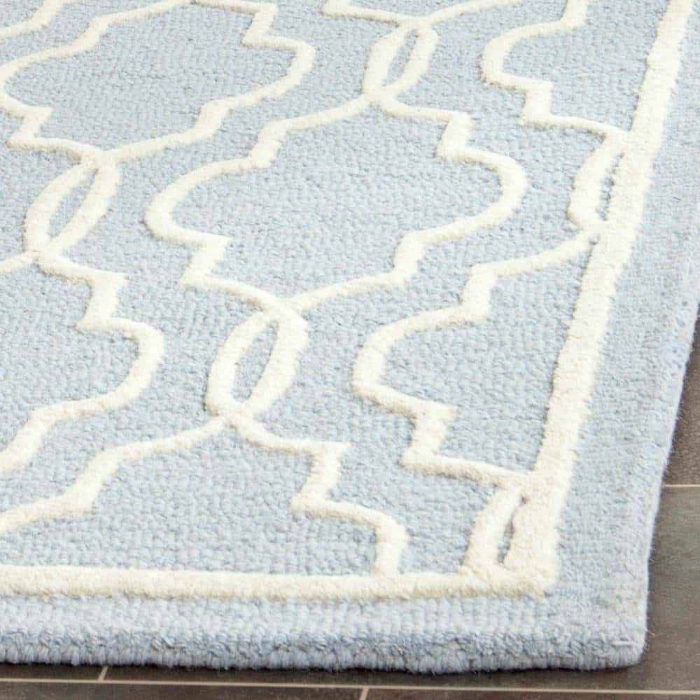 Ivory Hand-Tufted Wool 8' x 10' Rectangular Rug
