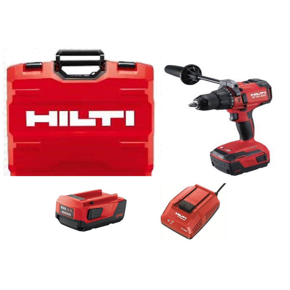 Hilti 22-Volt Lithium-Ion 1/2 in. Cordless Brushless Hammer Drill ...