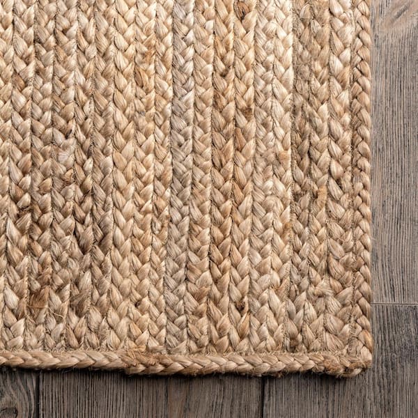 Chunky Braided Jute Round Rug