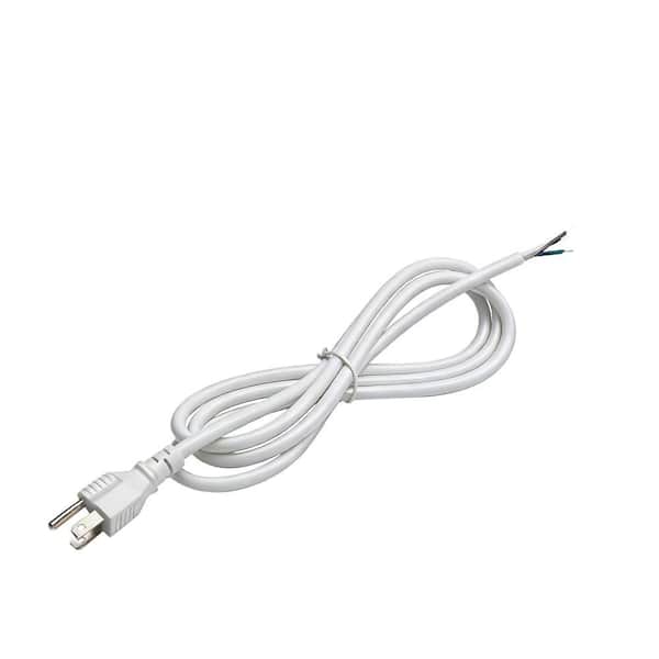 6 ft. 18/3 SJTW 10A 120-Volt Indoor UFO High Bay Light Appliance Extension Cord, White, UL Listed