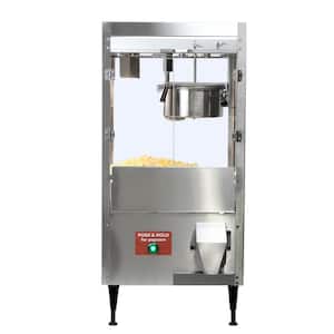 Auto Serve 8 lbs. Stainless Steel Popcorn Machine Front Service Access Door