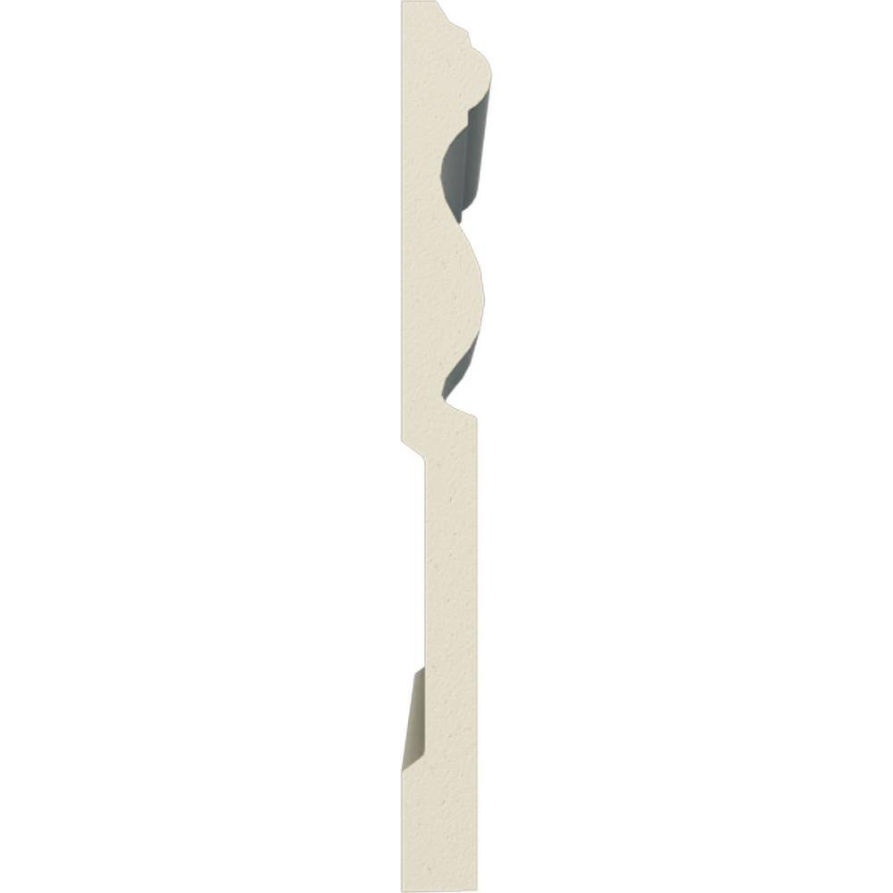 Gray Polyurethane Traditional Baseboard Moulding 94.5"