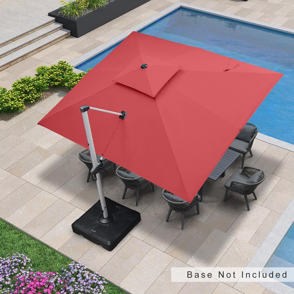 PURPLE LEAF 10 ft. x 12 ft. Allaluminum 360° Rotation Silvery