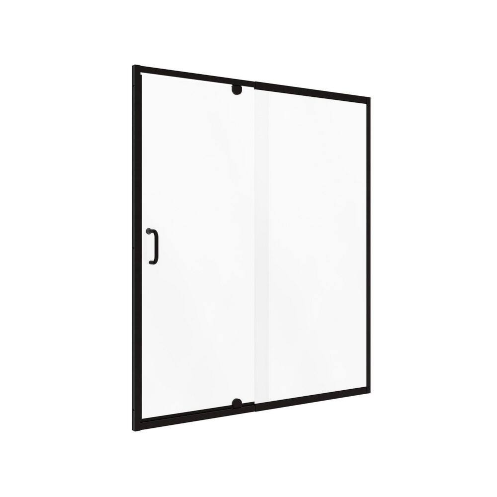 Cove 42 in.-48 in. W x 69 in. H Pivot Frameless Shower Door in Matte Black Finish with Clear Glass price history on PriceWatchPro
