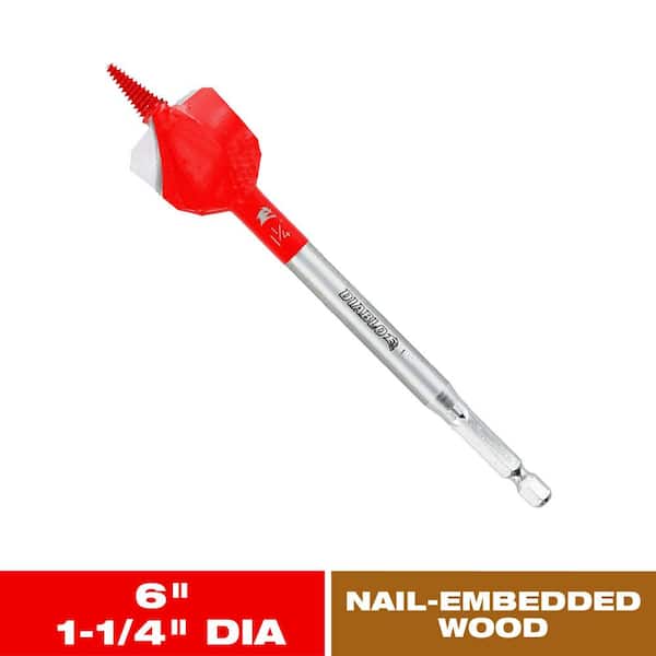 1-1/4 in. x 6 in. Demo Demon Spade Bit for Nail-Embedded Wood
