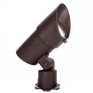 Grand Accent 2300 Lumens Solid Brass Coated in Bronze Low Voltage LED Outdoor Spotlight with IP66 and 4000K LED