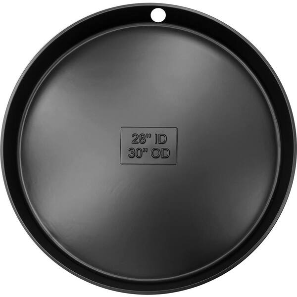AMERICAN BUILT PRO 28 in. Drilled Plastic Water Heater Drain Pan with 1 in. Drainhose Adapter