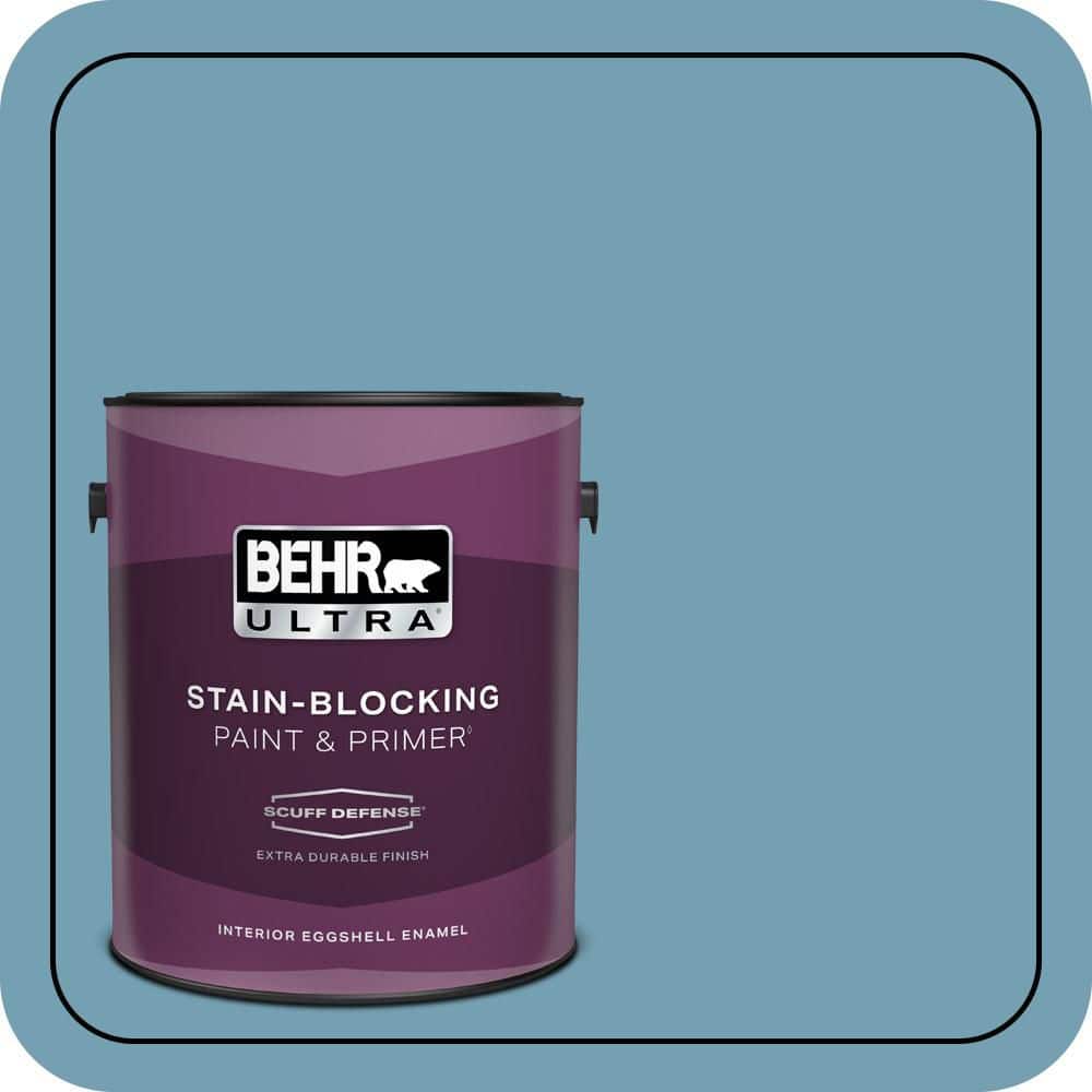 1 gal. #S480-4 Saga Blue Extra Durable Eggshell Enamel Interior Paint & Primer price history on PriceWatchPro