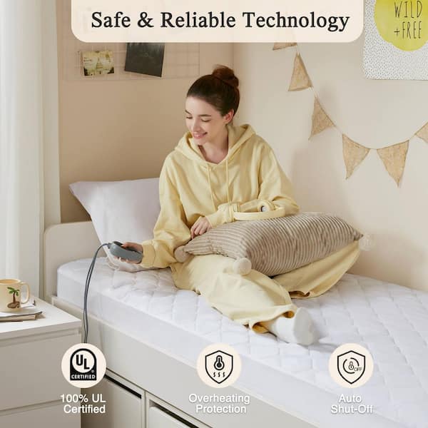 Beautyrest Heated Microfiber Full Mattress Pad with 3M Scotchgard