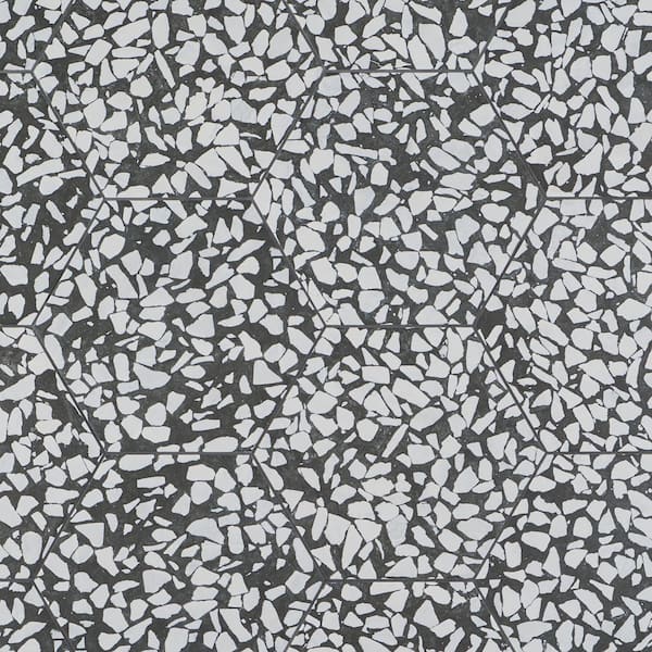 Ivy Hill Tile Fusion Hex Black Terrazzo 9.13 in. x 10.51 in. Matte Porcelain Floor and Wall Tile (8.07 sq.ft. / Case)